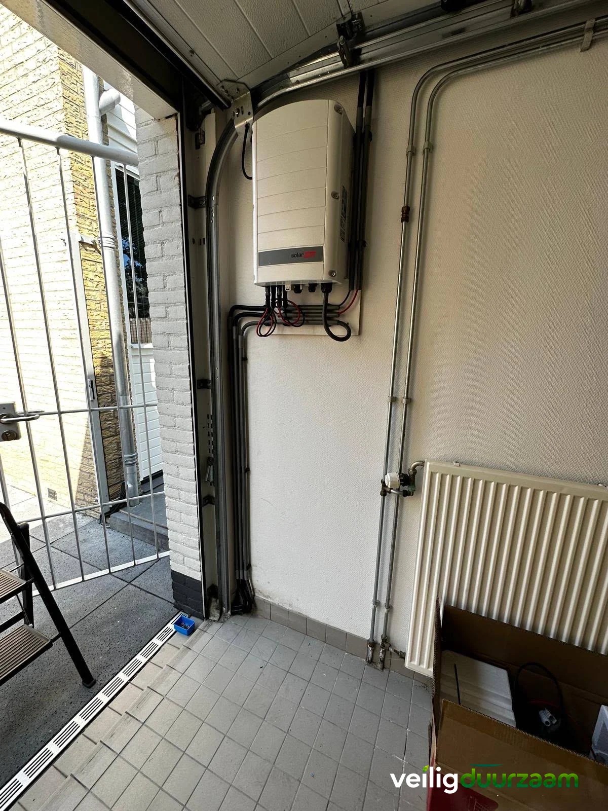 SolarEdge omvormer bij de zonnepaneleninstallatie van klant Bas Mouwens