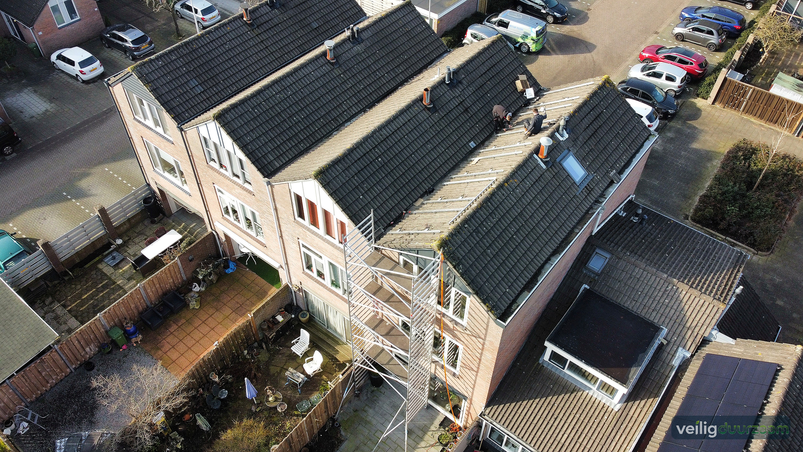 Voorbereiding van het montagesysteem voor zonnepanelen