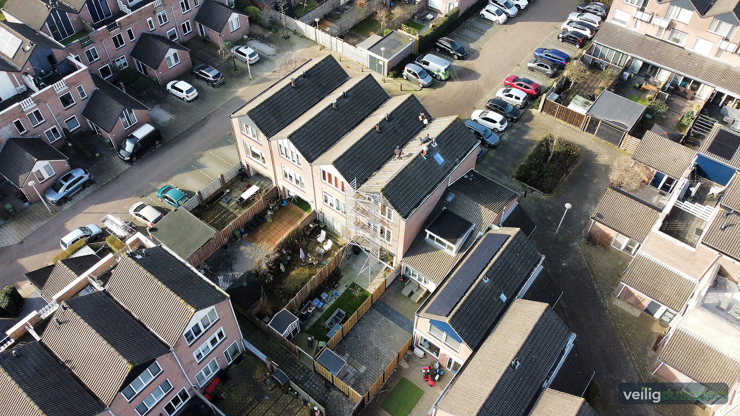 Eigen steiger van Veilig Duurzaam bij de woning in Nieuwerkerk aan den IJssel